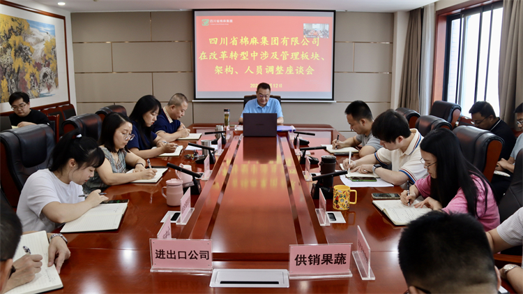 集團公司召開在改革轉(zhuǎn)型中涉及管理板塊、架構(gòu)、人員調(diào)整座談會